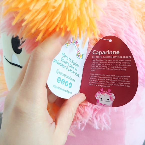 Squishmallows Caparinne Bigfoot Valentine's - Picture 6 of 7